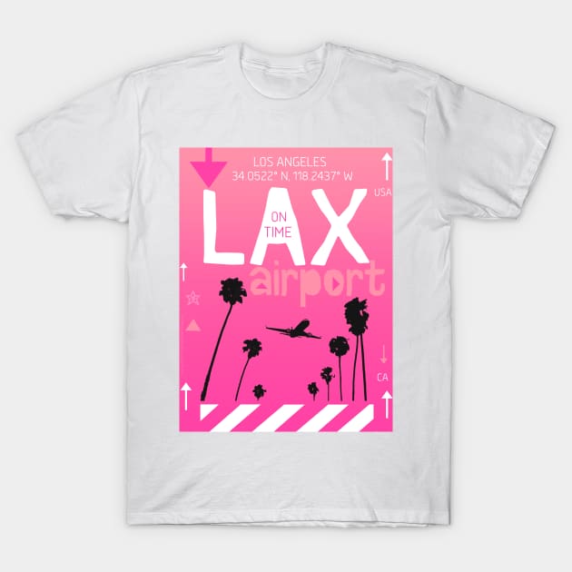 Los Angeles airport code 28122022X T-Shirt by Woohoo